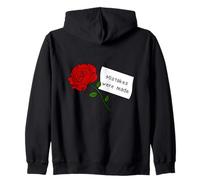 Se cometieron errores de rosa roja con cita Sudadera con Capucha