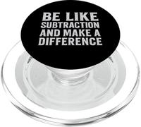 Sé como la resta y marca la diferencia Divertido profesor de matemáticas PopSockets PopGrip para MagSafe