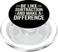 Sé como la resta y marca la diferencia Divertido profesor de matemáticas PopSockets PopGrip para MagSafe