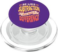 Sé como la resta y marca la diferencia profesor de matemáticas PopSockets PopGrip para MagSafe
