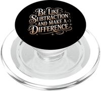 Sé como la resta y marca la diferencia profesor de matemáticas PopSockets PopGrip para MagSafe