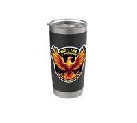 Sé como un ave fénix que se levanta de tus cenizas cada vez que dispare un pájaro Vaso térmico de acero inoxidable de doble pared