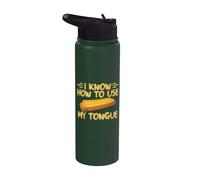 Sé cómo usar mi armónica divertida Lengua Stainless Steel Insulated Water Bottle