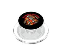 Sé Consciente de la Gente Mala - Monopatín Esqueleto Llama Retro PopSockets PopGrip para MagSafe