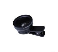 Sé creativo con el kit de lente gran angular macro de 15X y 0 45X para tu smartphone (negro)