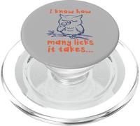 Sé cuántos Lame Que se Necesita Owl Lollipop Funny PopSockets PopGrip para MagSafe