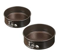 Se de 2 moldes desmontables para tartas, 20 y 26 cm, Acero carbonatado 0’4 mm de alta calidad, Resiste hasta 230°, Antiadherente mejorado