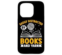 Se distrae fácilmente con libros y diversión de hilo Carcasa para iPhone 15 Pro