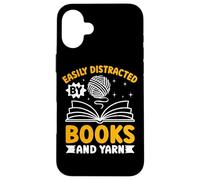 Se distrae fácilmente con libros y diversión de hilo Carcasa para iPhone 16 Plus