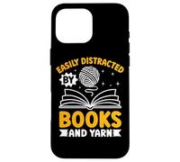 Se distrae fácilmente con libros y diversión de hilo Carcasa para iPhone 16 Pro Max