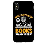 Se distrae fácilmente con libros y diversión de hilo Carcasa para iPhone X/XS