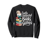 Se distrae fácilmente con libros y gnomos Sudadera