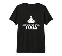 Se distrae fácilmente con un Divertido Instructor de Yoga Camiseta Premium
