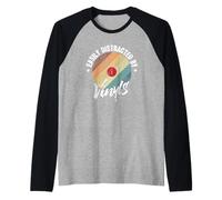 Se distrae fácilmente con vinilos Camiseta Manga Raglan