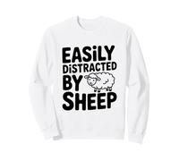 Se distrae fácilmente por el Humor Divertido de los Amantes de los Animales de Oveja Sudadera
