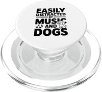 Se distrae fácilmente por la música y los Amantes de los Perros PopSockets PopGrip para MagSafe