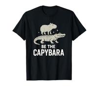 Sé el carpincho, tranquilo y divertido montando un caimán, vibraciones relajadas Camiseta
