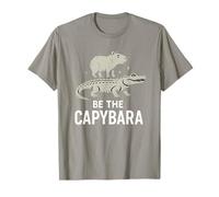 Sé el carpincho, tranquilo y divertido montando un caimán, vibraciones relajadas Camiseta