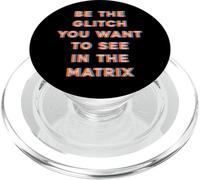 Sé el Glitch que quieres ver en Matrix PopSockets PopGrip para MagSafe