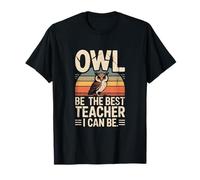 Sé el Mejor Profesor Que Pueda ser Owl Vintage School Spirit Camiseta
