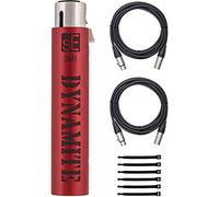 sE Electronics DM1 Dynamite Preamplificador de micrófono activo en línea con 28dB Gain Bundle con 2 cables de micrófono XLR de 20 pies y 7 bridas de cables