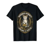 Se Espera Que el cumplimiento de la Autoridad del hogar Sea Divertido Juego de Palabras con Gatos Camiseta