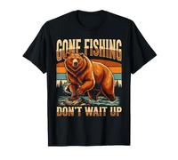 Se fue a Pescar, no Espere, Bear Angler Camiseta