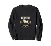 Sé fuerte como un toro Levantamiento de pesas Motivacional Gym Power Sudadera