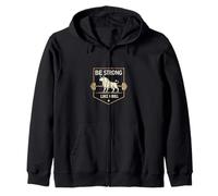 Sé fuerte como un toro Levantamiento de pesas Motivacional Gym Power Sudadera con Capucha