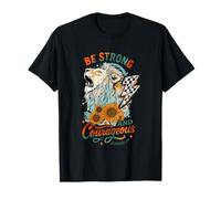 Sé Fuerte y Valiente Joshua 1:9 diseño de león Camiseta