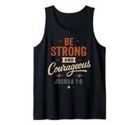 Sé Fuerte y Valiente Joshua 1 9 - Vintage Christian Camiseta sin Mangas