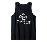 Sé Fuerte y Valiente Josué 1:9 Jesús sé Valiente Camiseta sin Mangas