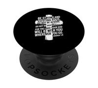 Sé Fuerte y Valiente Josué 1:9 PopSockets PopGrip Adhesivo
