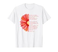 Sé Fuerte y Valiente, Josué 1, Cristiano, Día del Padre Camiseta gráfica económica, Hombre, Blanco, M