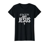 Sé Fuerte y Valiente, Josué 1, Día del Padre Cristiano Camiseta gráfica económica, Mujer, Negro, S