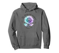 Sé Fuerte y Valiente para prevenir el Suicidio, Girasol Sudadera con Capucha