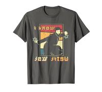 Sé Judío Jitsu Artes Marciales Sentido del Humor Jiu Jitsu Camiseta, Hombre, Asfalto, S