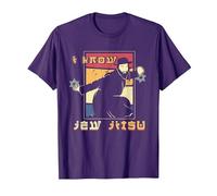 Sé Judío Jitsu Artes Marciales Sentido del Humor Jiu Jitsu Camiseta, Hombre, Morado, L
