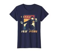 Sé Judío Jitsu Artes Marciales Sentido del Humor Jiu Jitsu Camiseta, Mujer, Azul Marino, L