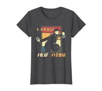 Sé Judío Jitsu Artes Marciales Sentido del Humor Jiu Jitsu Camiseta, Mujer, Jaspeado Oscuro, XXL