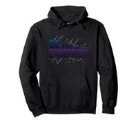 Sé la excepción: tipografía inspiradora Sudadera con Capucha, Unisex para Adultos, Negro, XXL
