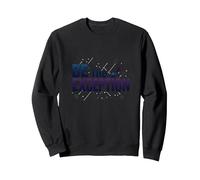 Sé la excepción: tipografía inspiradora Sudadera, Unisex para Adultos, Negro, XL