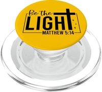 Sé la luz Cristiana Hombres y Mujeres Agradecidos PopSockets PopGrip para MagSafe