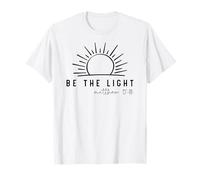 Sé la luz Cristianos Hombres & Mujeres Cristianos Aman a Cristo Camiseta