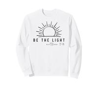 Sé la luz Cristianos Hombres & Mujeres Cristianos Aman a Cristo Sudadera