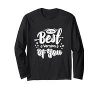 Sé la Mejor versión de tu declaración Motivacional Positiva Manga Larga