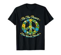 Sé la Paz Que Este Mundo Necesita Divertido Mensaje Positivo edificante Camiseta
