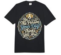 Sé la Persona Que tu Perro Piensa Que Eres para el Perro mamá y papá papá Comfort Colors Adult Heavyweight T-Shirt