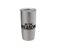 Sé la razón de tu propia felicidad. Empoderamiento Vaso térmico de acero inoxidable de doble pared