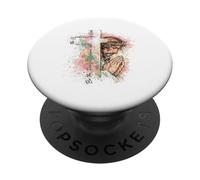 Sé la razón por la Que Alguien cree Jesús Cruz Oración Fe PopSockets PopGrip Adhesivo